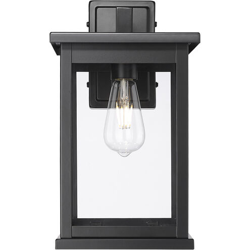 Bowton II 1 Light 15.38 inch Powder Coated Black Outdoor Wall Sconce